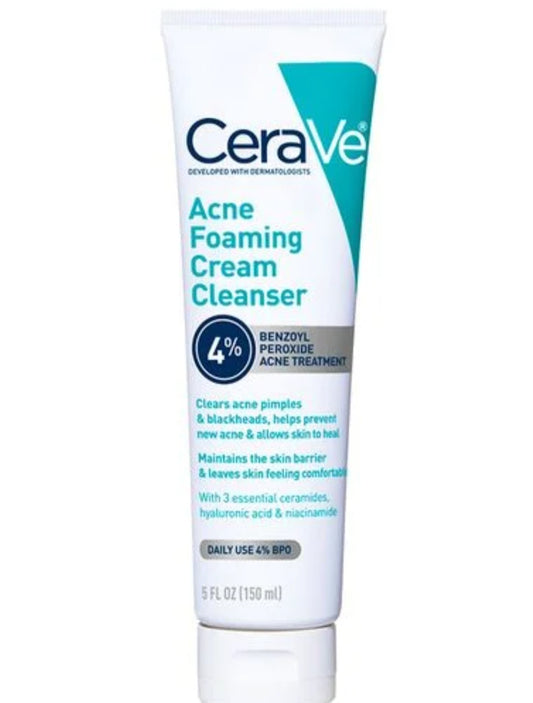 CeraVe, Acne Foaming Cream Cleanser