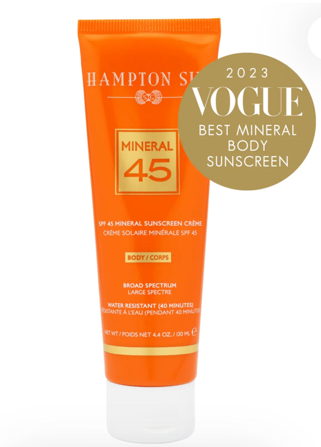 HAMPTON SUN
SPF 45 Mineral Crème for Body