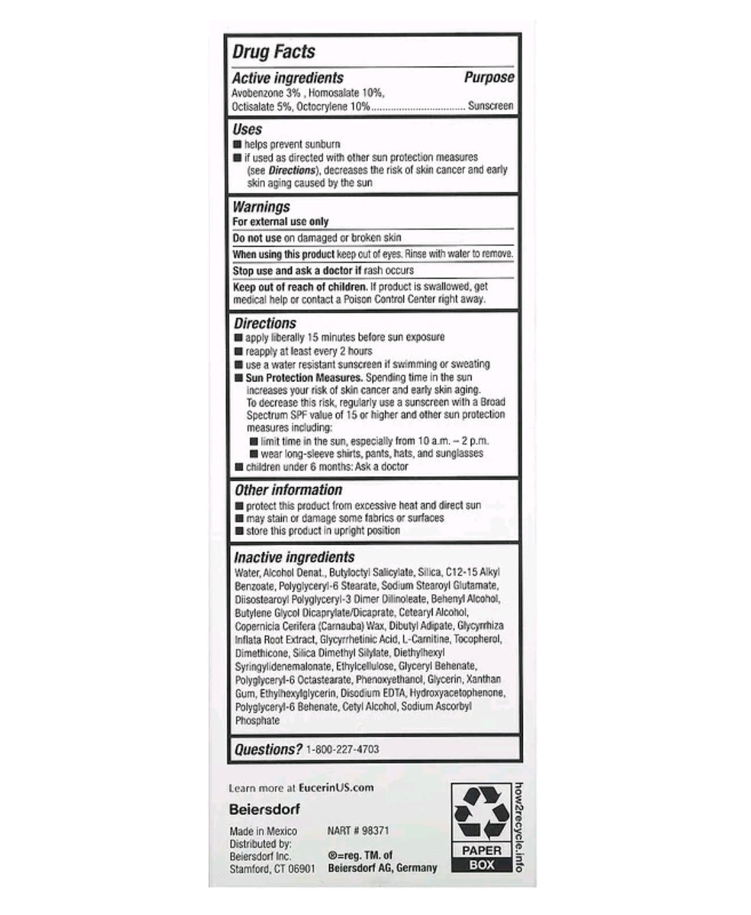 Eucerin Clear Skin, Lightweight Sunscreen Lotion for Face, SPF 50, Fragrance Free, 2.5 fl oz (75 ml)