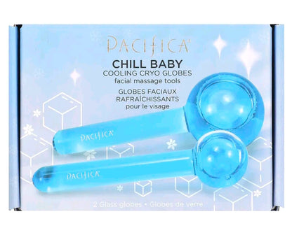 Pacifica Chill Baby, Cooling Cryo Globe, 2 Glass Globes