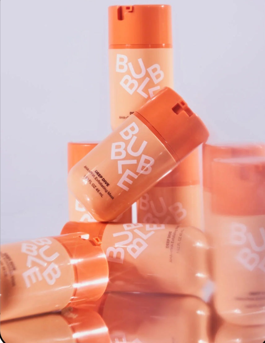 Bubble skincare Deep Dive
AHA + PHA EXFOLIATING MASK