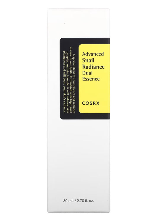 CosRx,
Advanced Snail Radiance Dual Essence, 2.70 fl oz (80 ml)