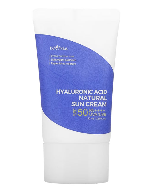 Isntree

Hyaluronic Acid Natural Sun Cream, SPF 50+ PA++++, 1.69 fl oz (50 ml)
