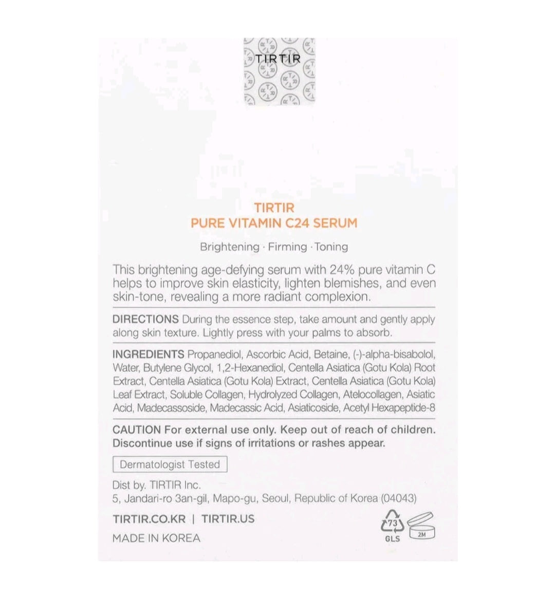 Tirtir Pure Vitamin C24 Serum, 1.01 fl oz (30 ml)