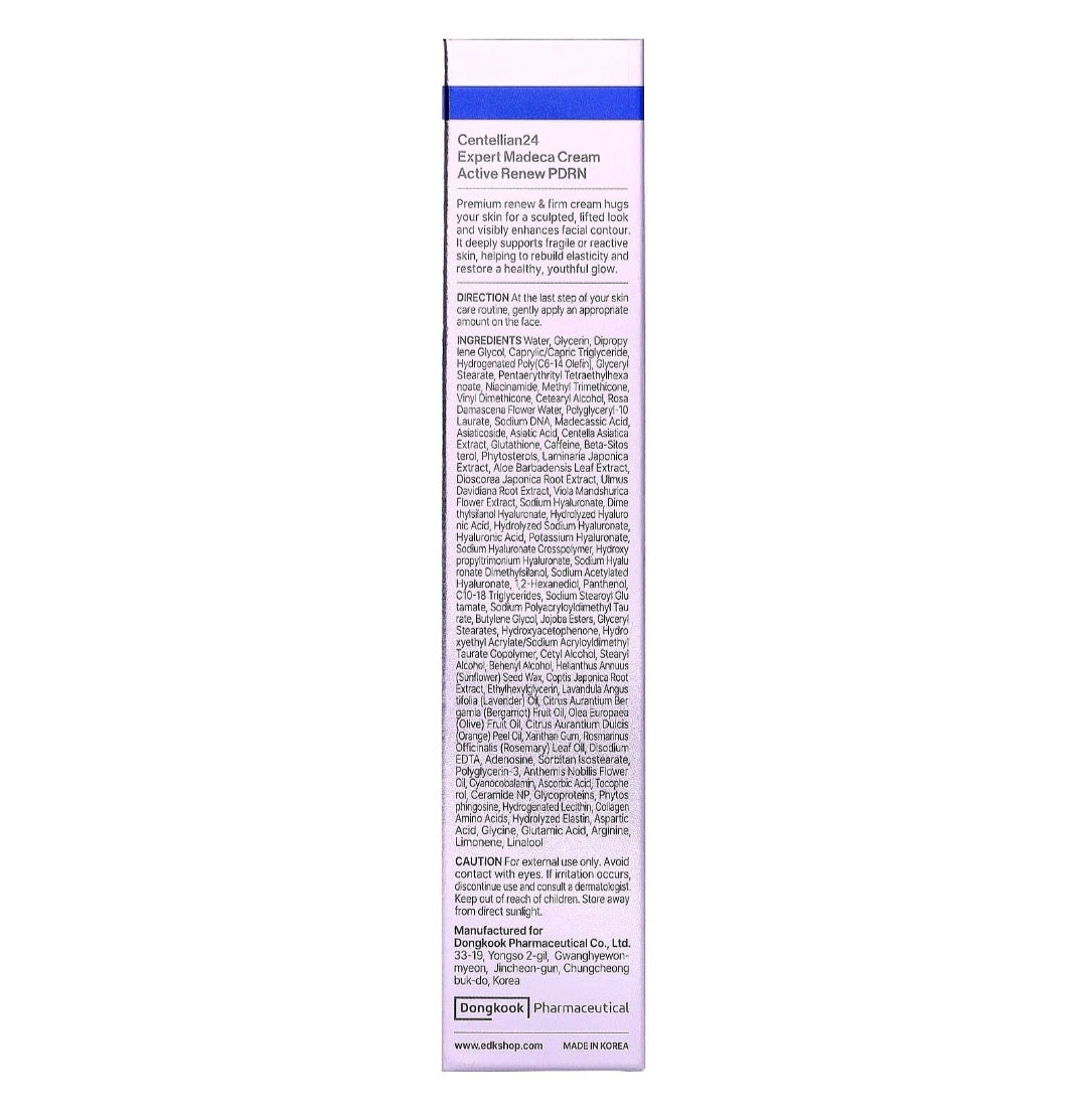 Centellian24,
Expert Madeca Cream Active Renew PDRN, 50ml