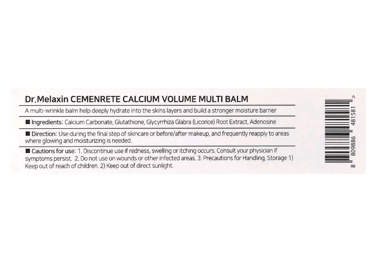 Dr.Melaxin
Cemenrete Calcium Volume Multibalm