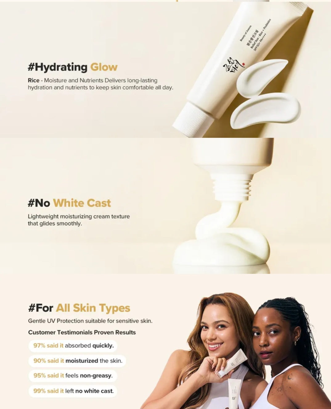 Beauty of Joseon Relief Sun Rice + Probiotics SPF50+ 50ml