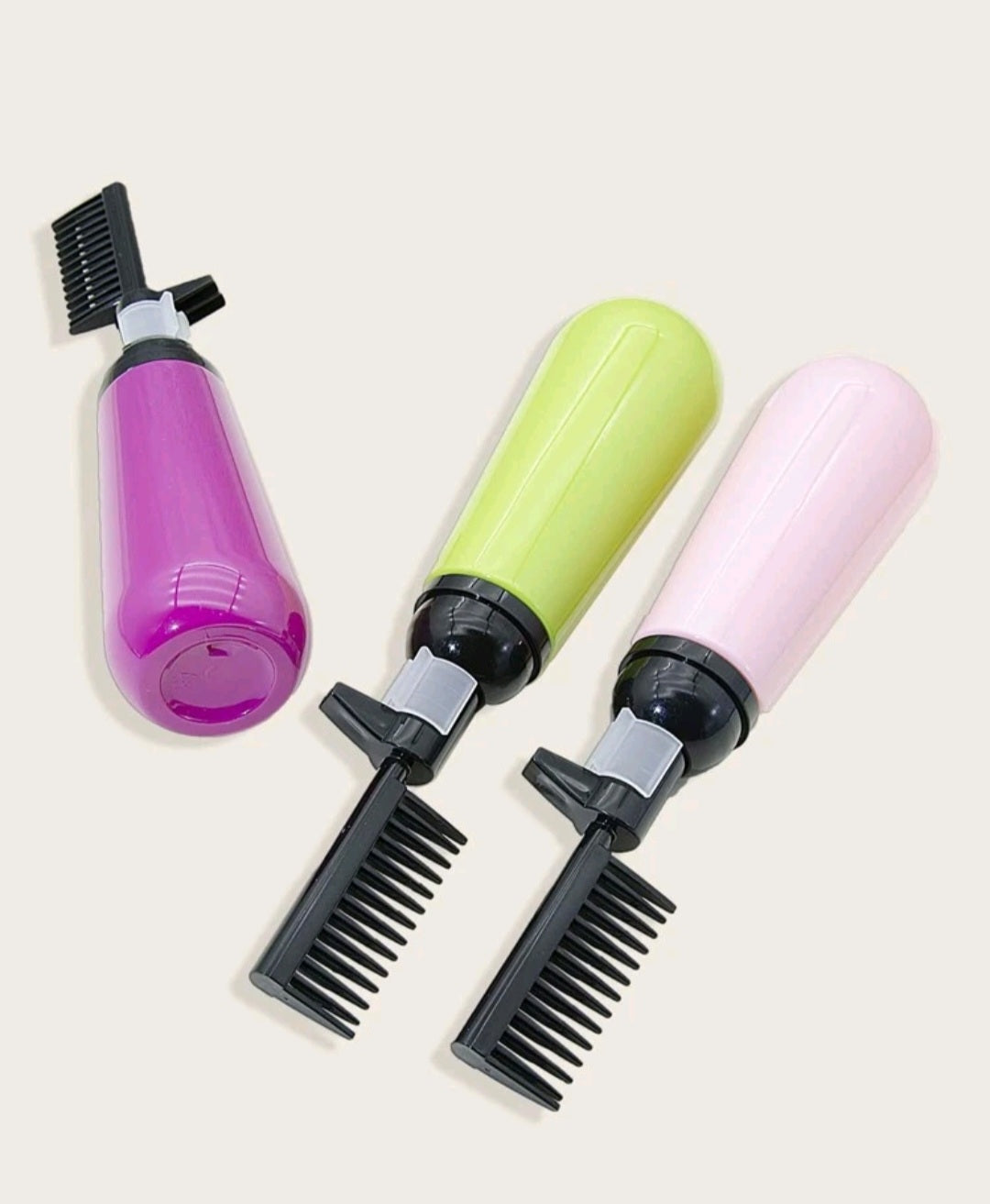 1Pc Random Color Hair Dye Bottle With Comb