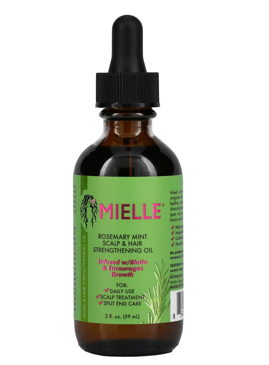Mielle, Scalp & Hair Strengthening Oil, Rosemary Mint, 2 fl oz (59 ml)