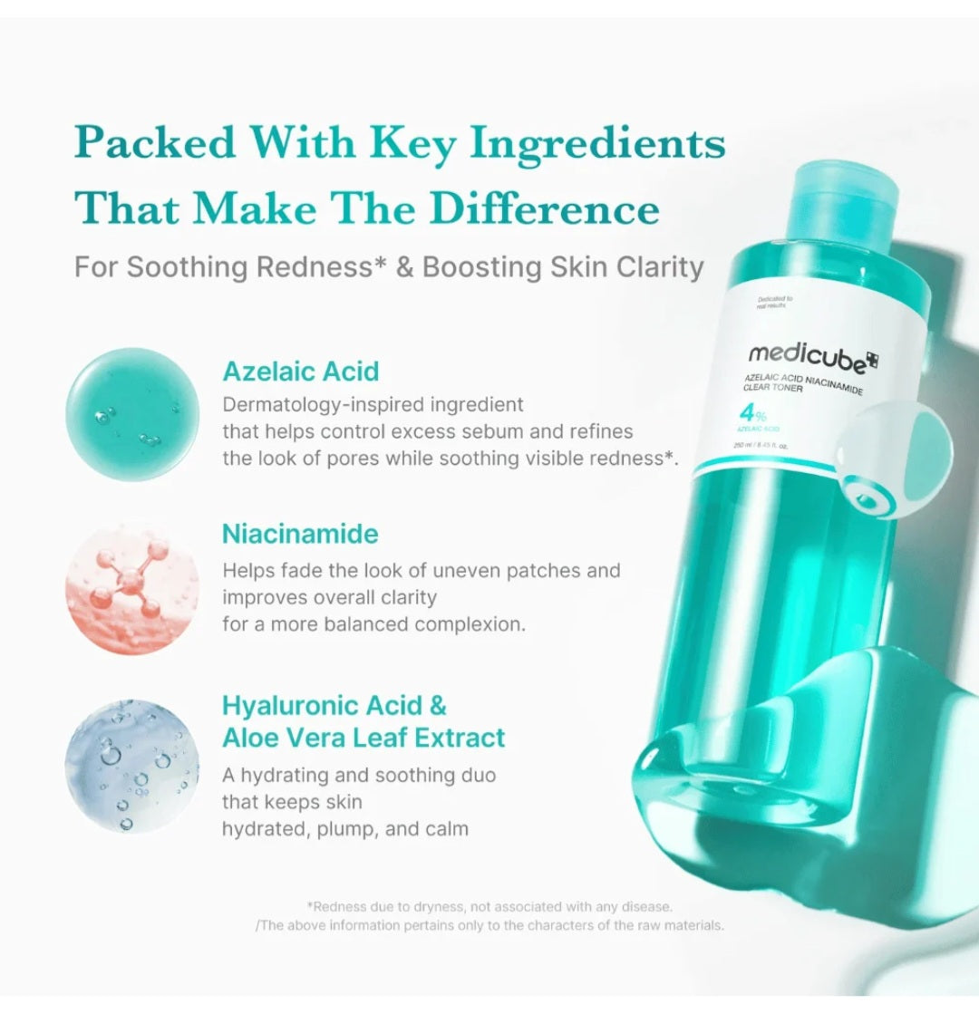 Azelaic Acid Niacinamide Clear Toner 250ml