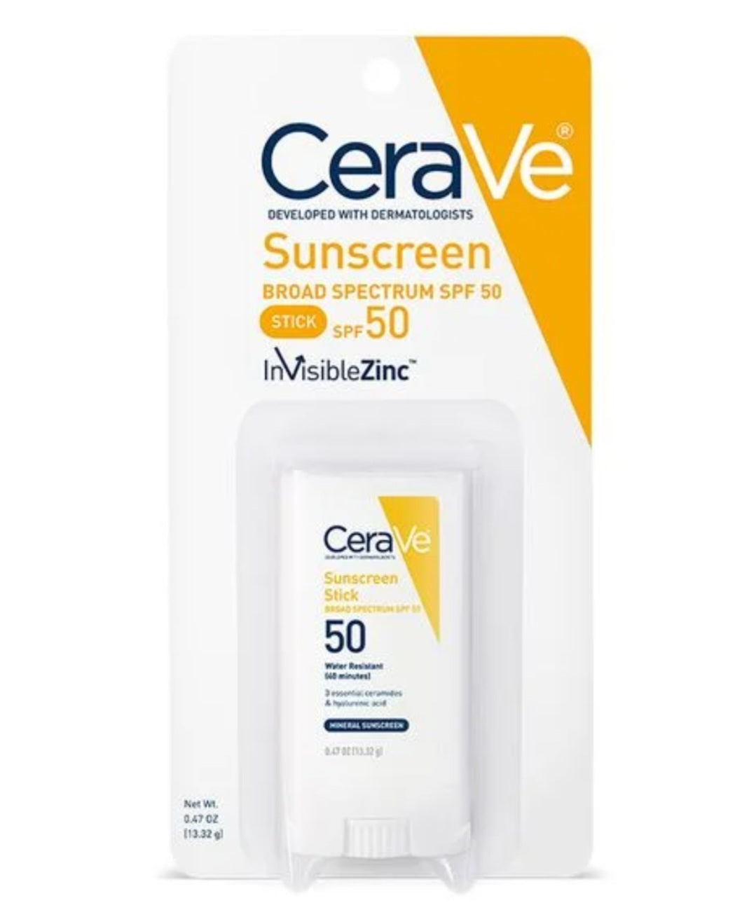 Cerave Mineral Sunscreen Stick SPF50