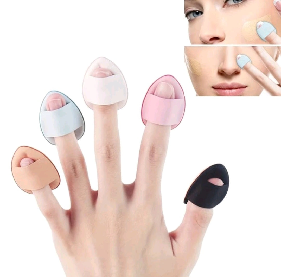5pcs/1box Mini Finger Puff Foundation Powder