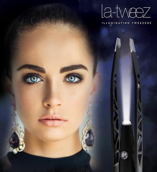 LaTweez Pro Illuminating Tweezers & Mirrored Carry Case