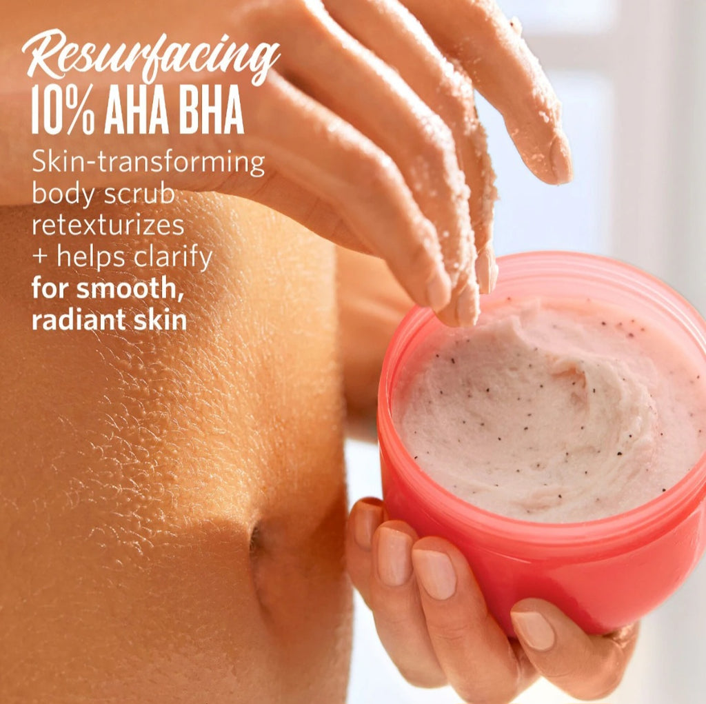 Sol de Janeiro
Bom Dia Body Scrub 10% AHA BHA Resurfacing Complex + Crushed Maracujá Seeds