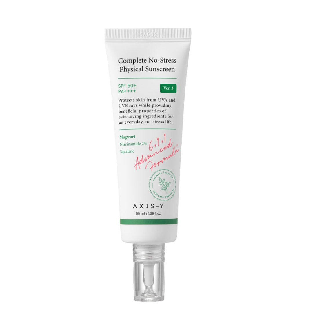 Axis-Y Complete No-Stress Physical Sunscreen SPF50+ PA++++ 50ml