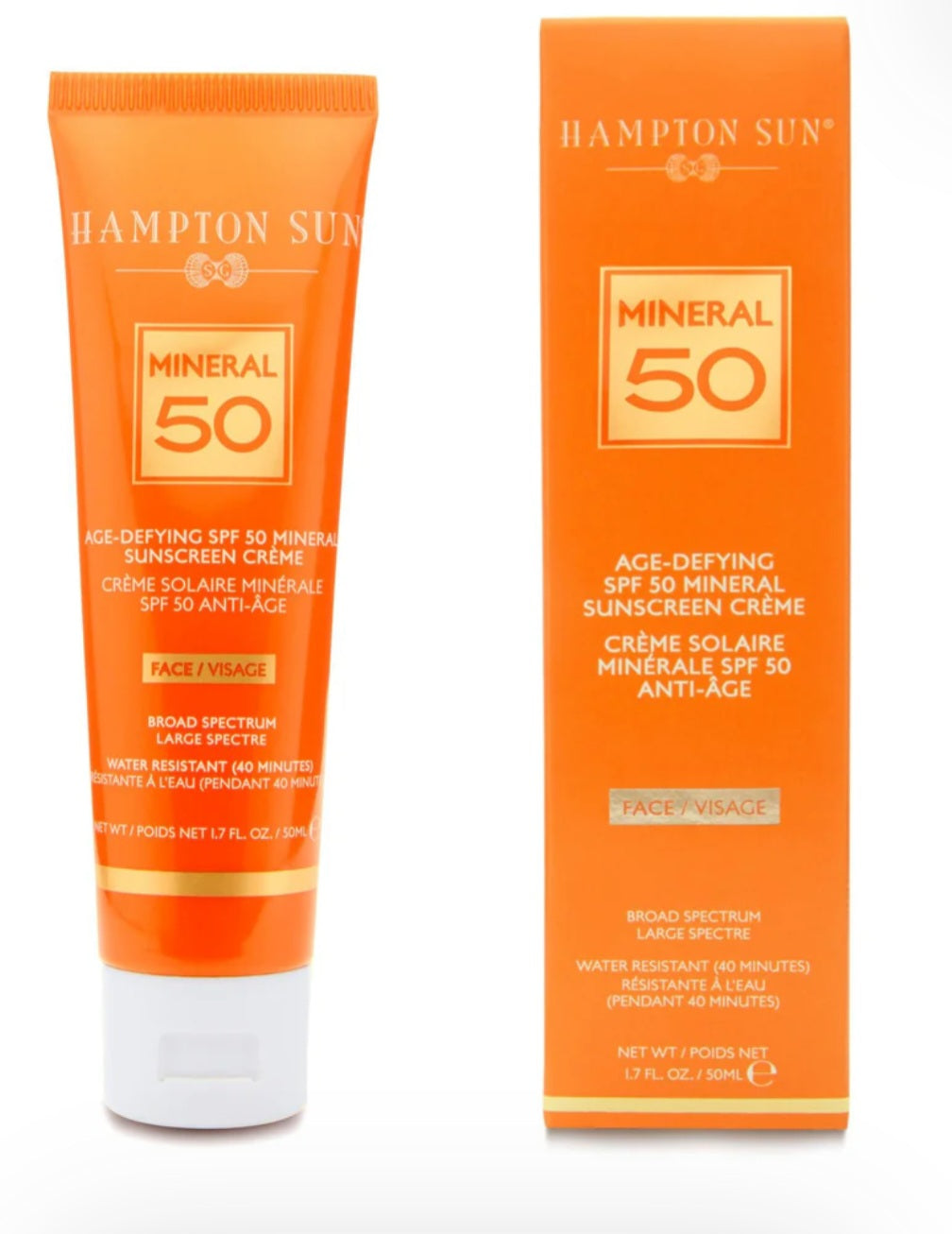 HAMPTON SUN
Age-Defying SPF 50 Mineral Crème for Face