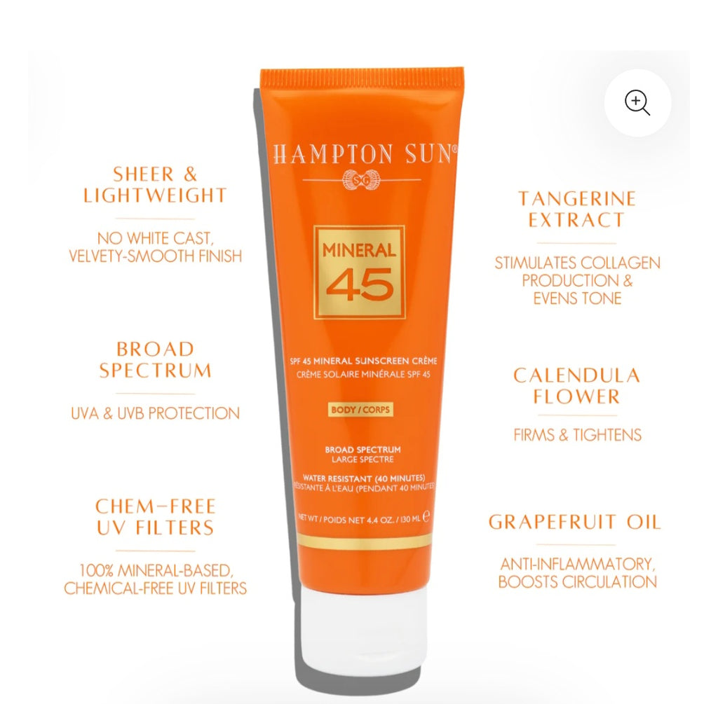 HAMPTON SUN
SPF 45 Mineral Crème for Body