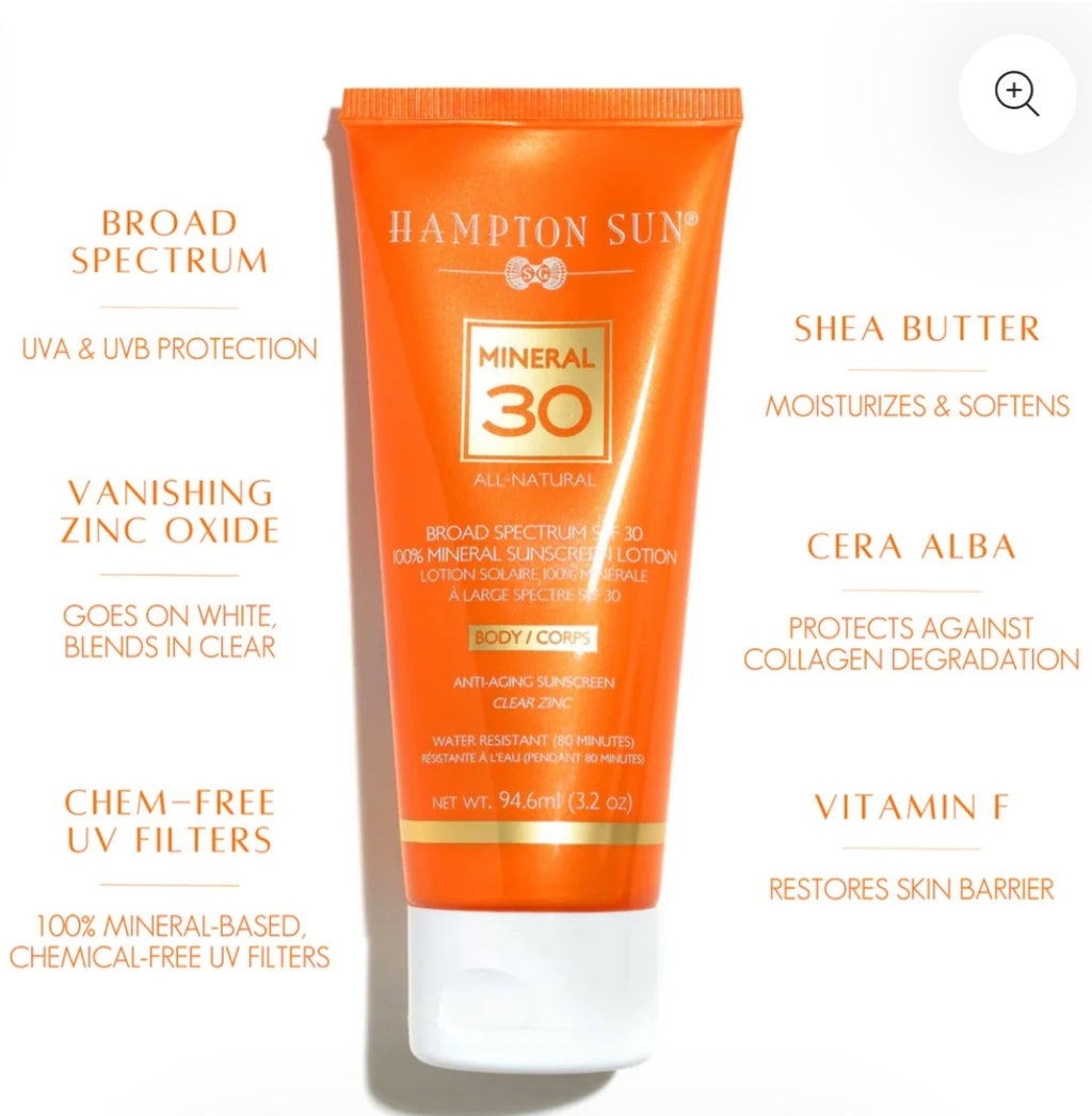 HAMPTON SUN
SPF 30 Anti-Aging Mineral Lotion