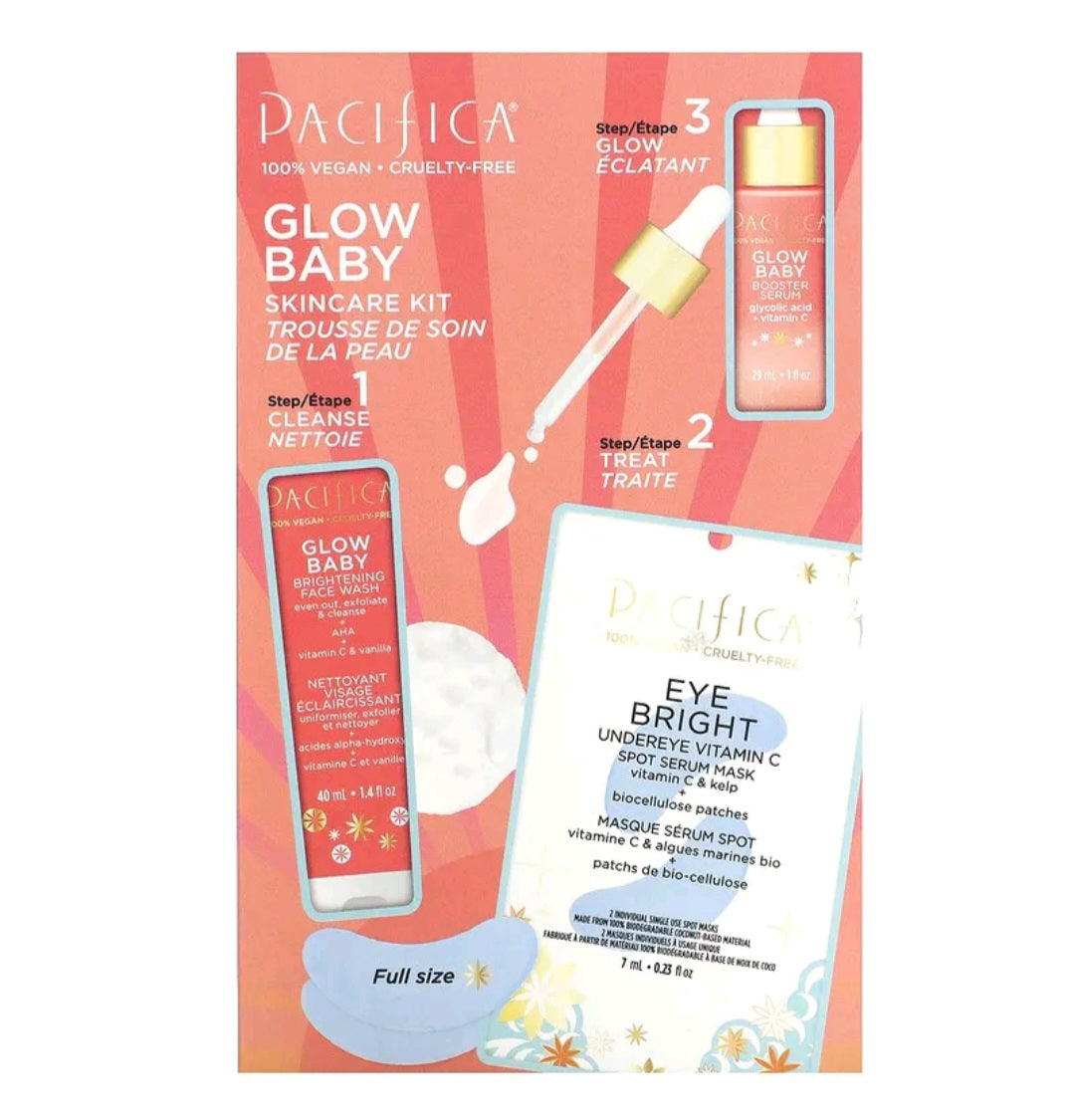 Pacifica Glow Baby Skincare Kit, 3 Piece Set