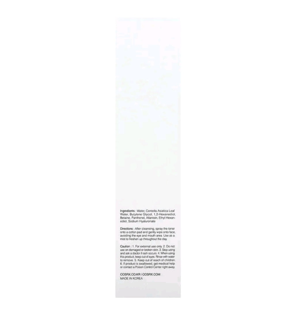Cosrx Centella Water Alcohol-Free Toner, 5.07 fl oz (150 ml