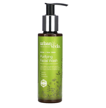 Urban Veda Purifying Facial Wash, Neem + Tea Tree, 5.1 fl oz (150 ml)