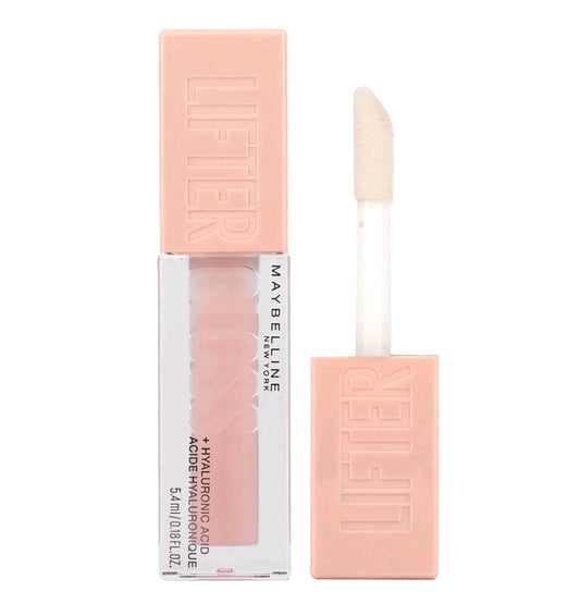 Maybelline Lifter Gloss + Hyaluronic Acid, 002 Ice, 0.18 fl oz (5.4 ml)