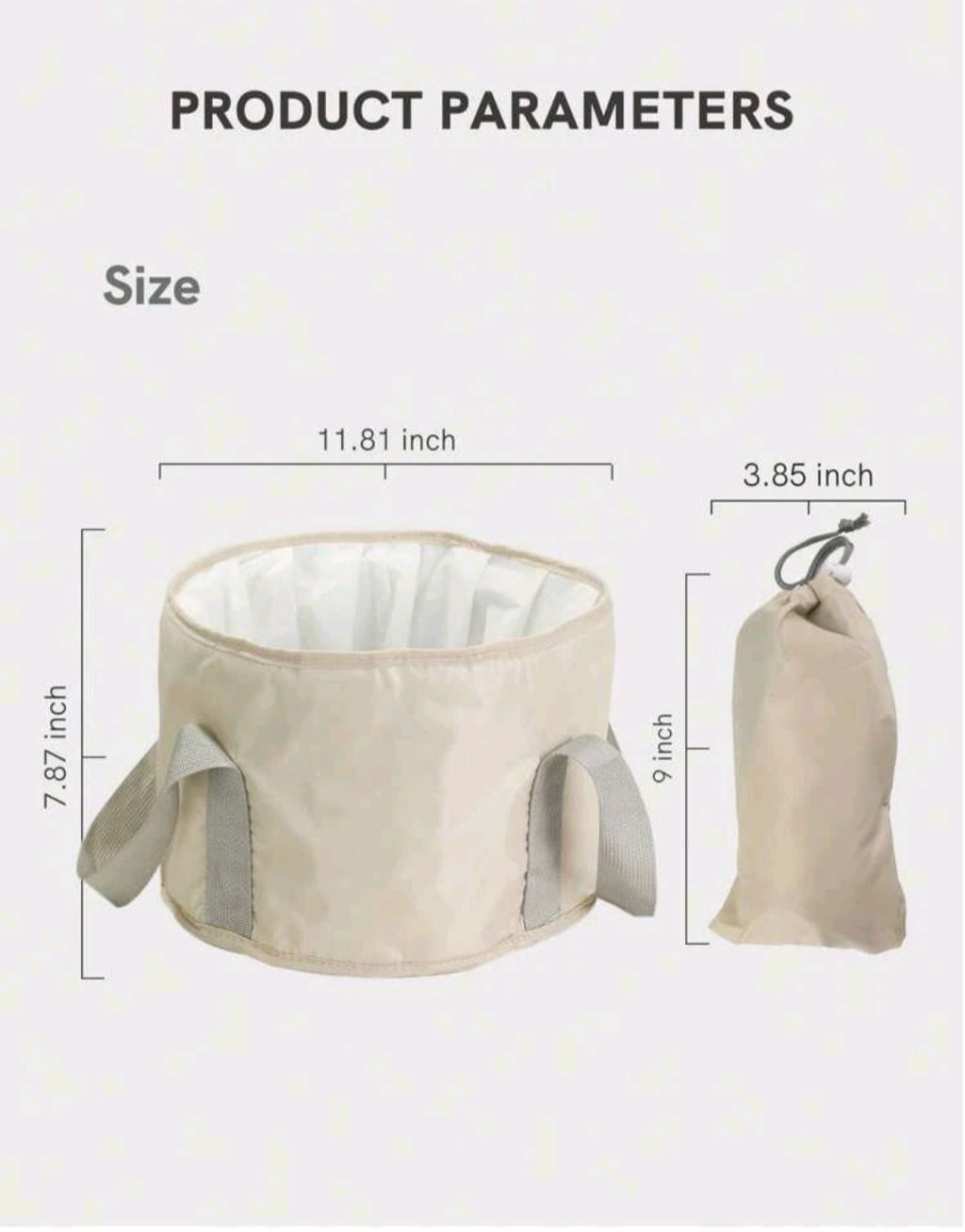 Foldable Foot Spa Soaking Bag Portable