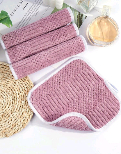 Soft Skin Makeup Remover,3Pcs Polyester Facial Cleaning Tools