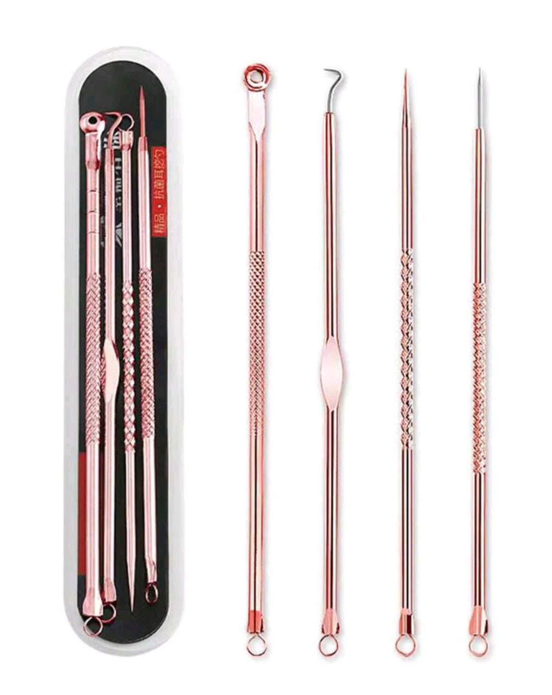 4 Piece Pimple Remover Tool Set