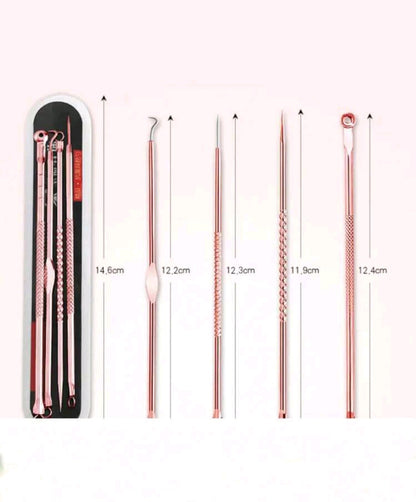 4 Piece Pimple Remover Tool Set