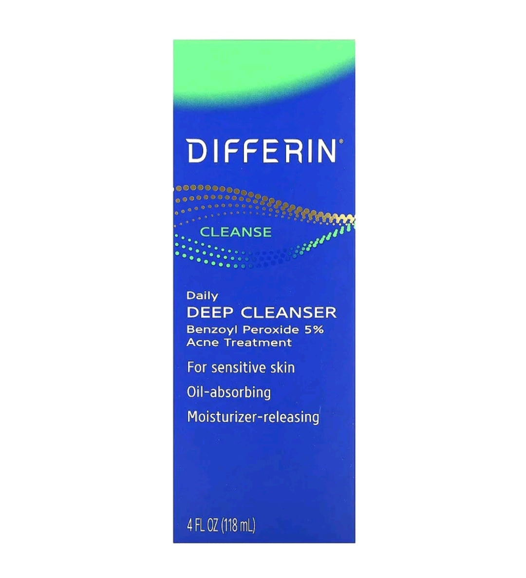 Differin, Daily Deep Cleanser, Sensitive Skin, 4 fl oz (118 ml)