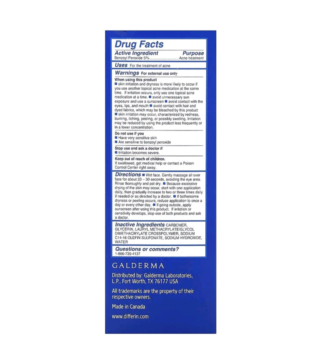 Differin, Daily Deep Cleanser, Sensitive Skin, 4 fl oz (118 ml)