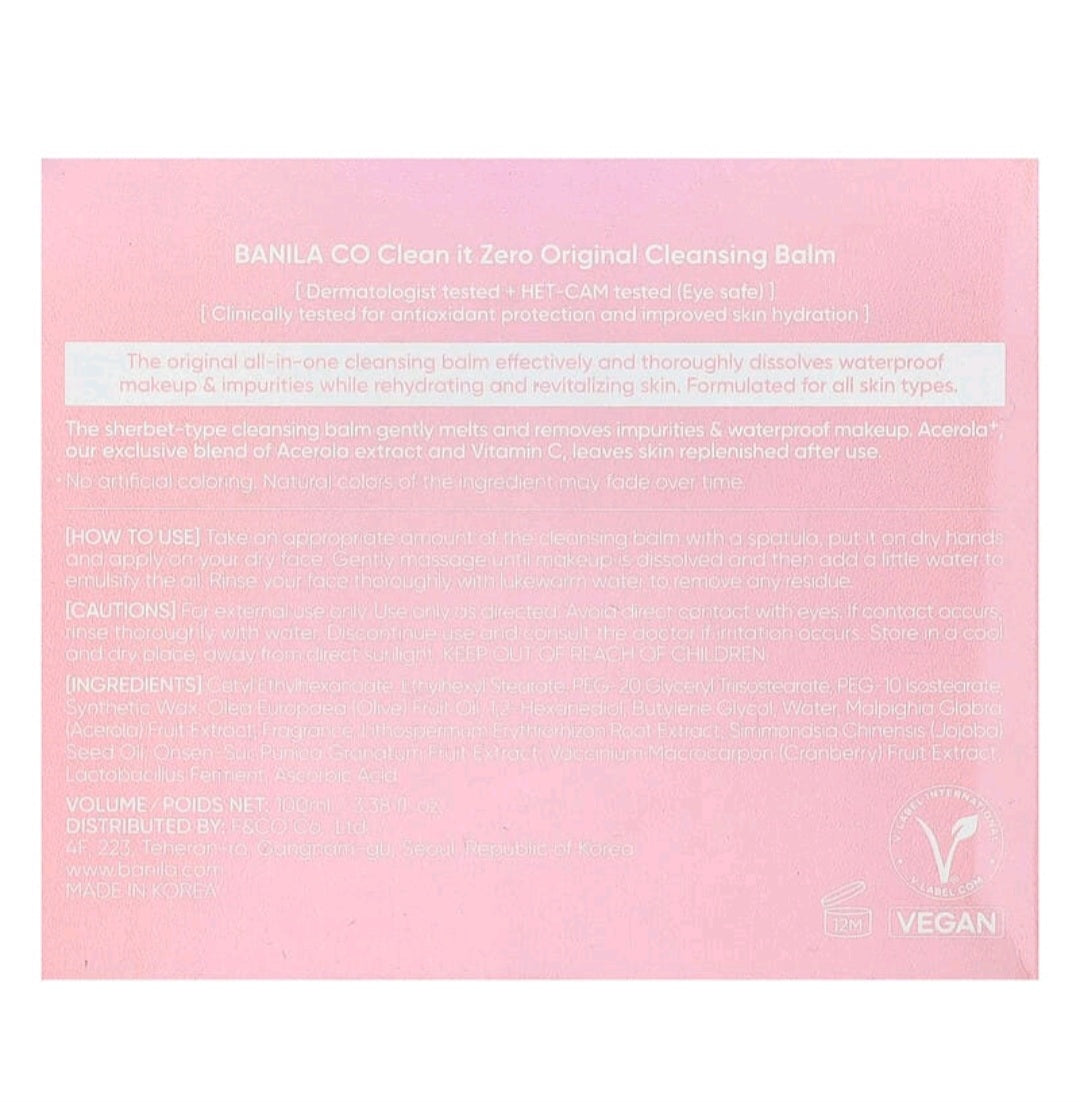 Banila Co., Clean It Zero, 3-In-1 Cleansing Balm