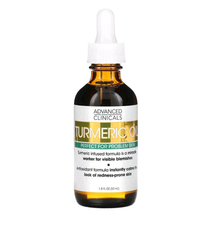 Advanced Clinicals Turmeric Oil, Perfect for Problem Skin, 1.8 fl oz (53 ml)