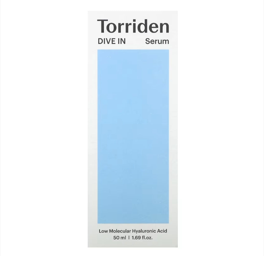 Torriden
Dive In, Low Molecular Hyaluronic Acid Serum, 1.69 fl oz (50 ml)