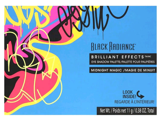 Black Radiance Brilliant Effects, Eye Shadow Palette, Midnight Magic, 0.38 oz (11 g)