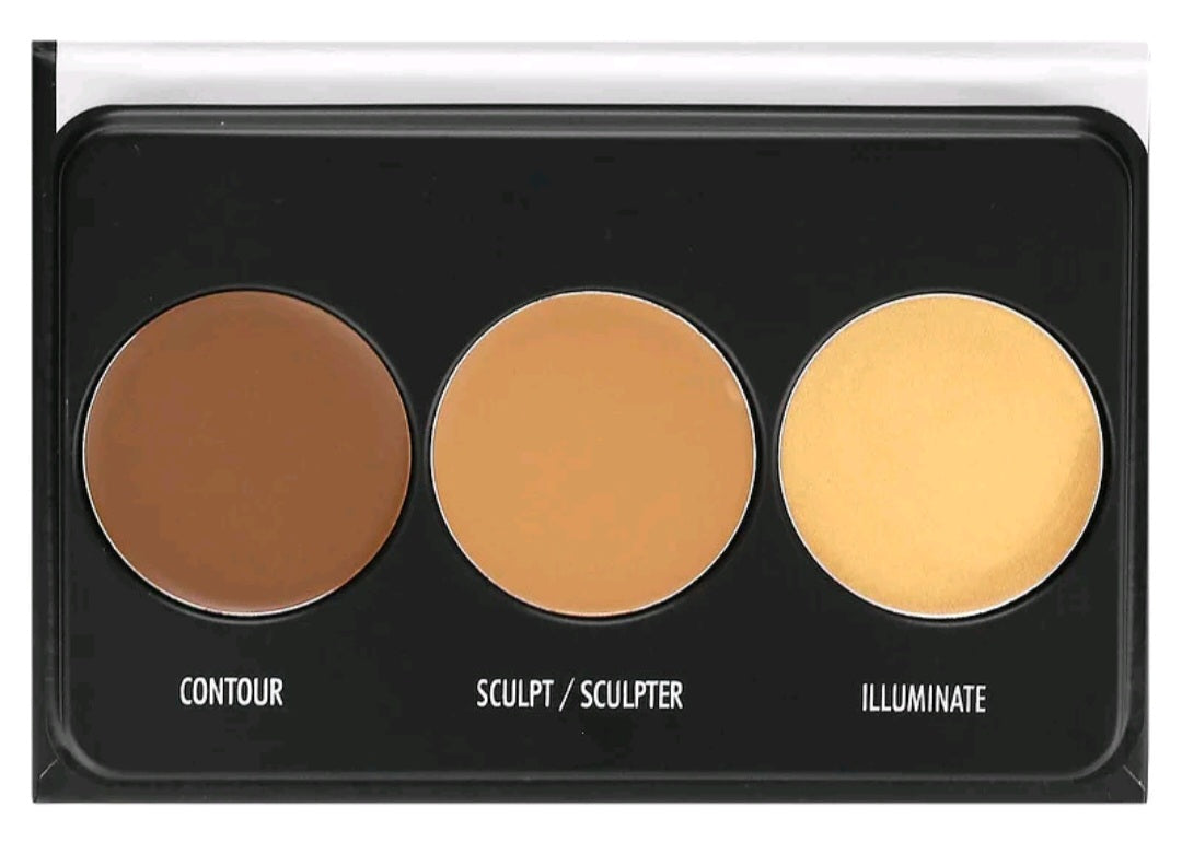 Black Radiance True Complexion, Creme Contour Palette, 8322 Light To Medium, 0.26 oz (7.5 g)