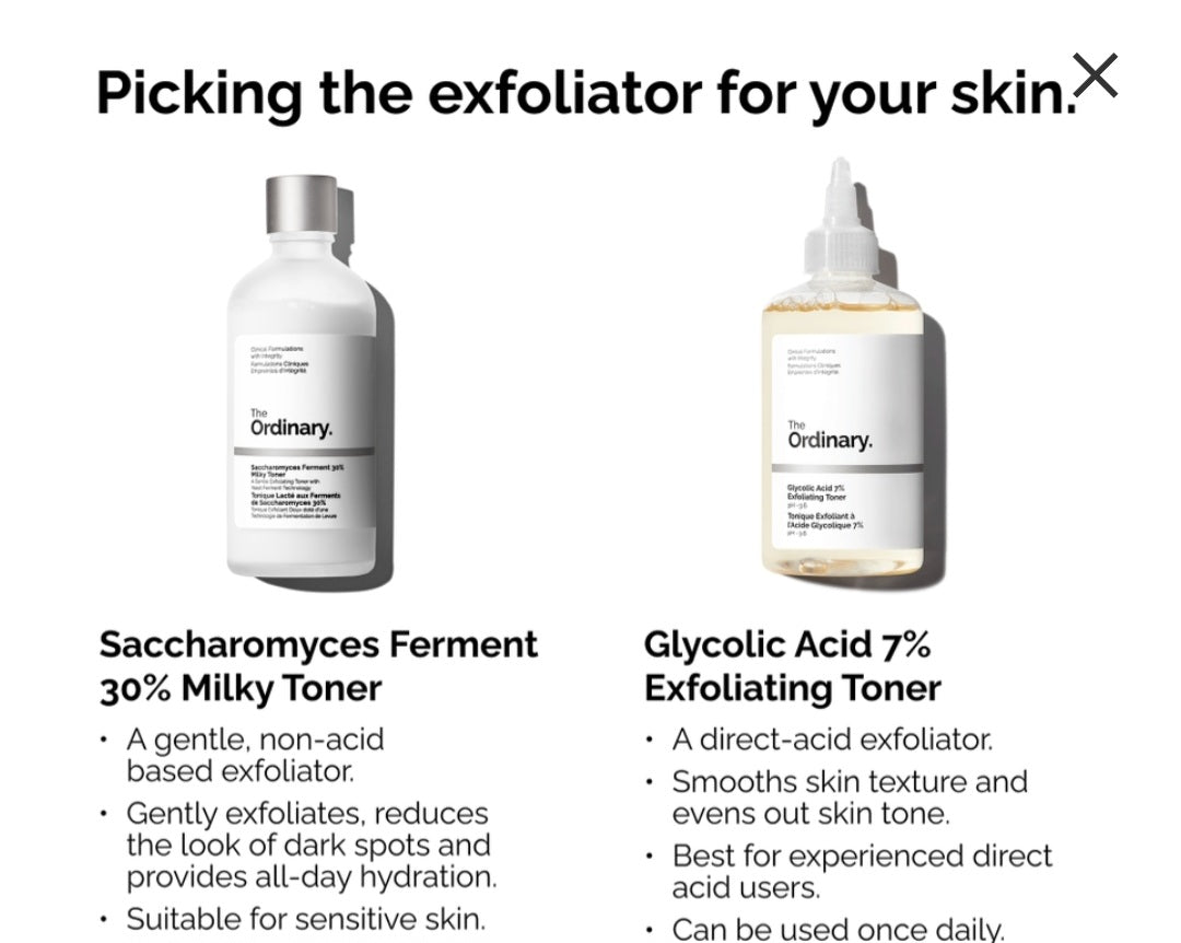 The ordinary SACCHAROMYCES FERMENT 30% MILKY TONER 100ML