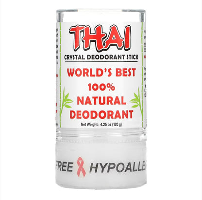 Thai Crystal Deodorant Stone  Stick, 4.25 oz (120 g)