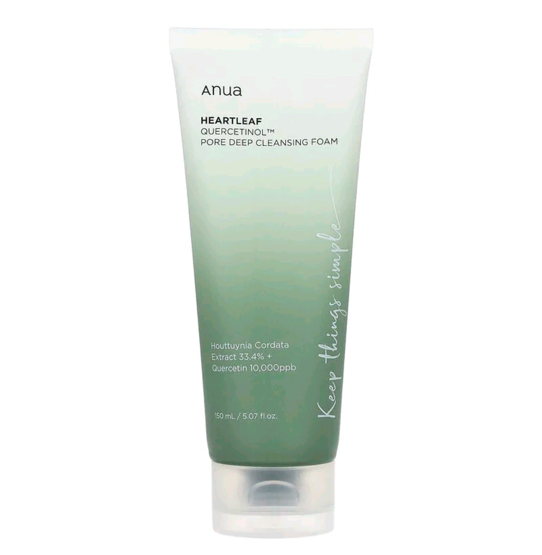 Anua Heartleaf Quercetinol, Pore Deep Cleansing Foam , 5.07 fl oz (150 ml)