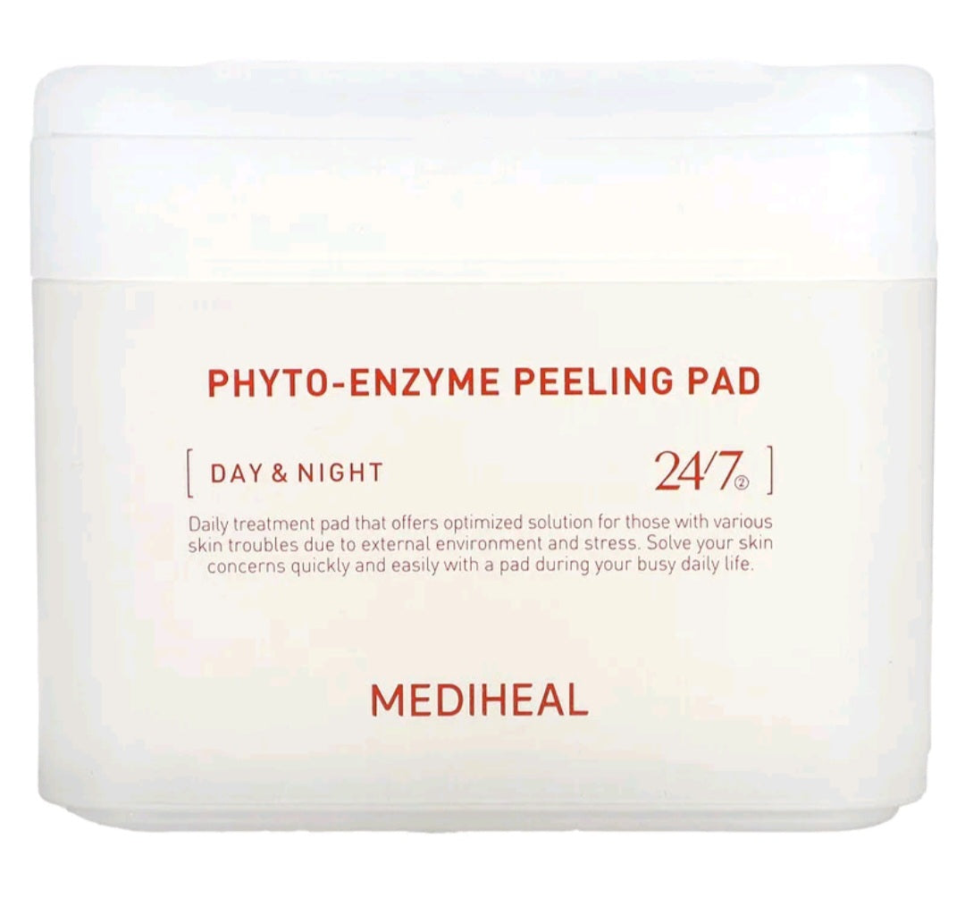 MEDIHEAL Phyto-Enzyme Peeling Pad, Day & Night, 90 Pads, 6.76 fl oz (200 ml)