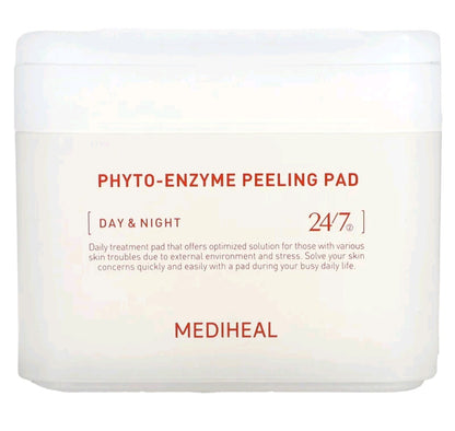 MEDIHEAL Phyto-Enzyme Peeling Pad, Day & Night, 90 Pads, 6.76 fl oz (200 ml)