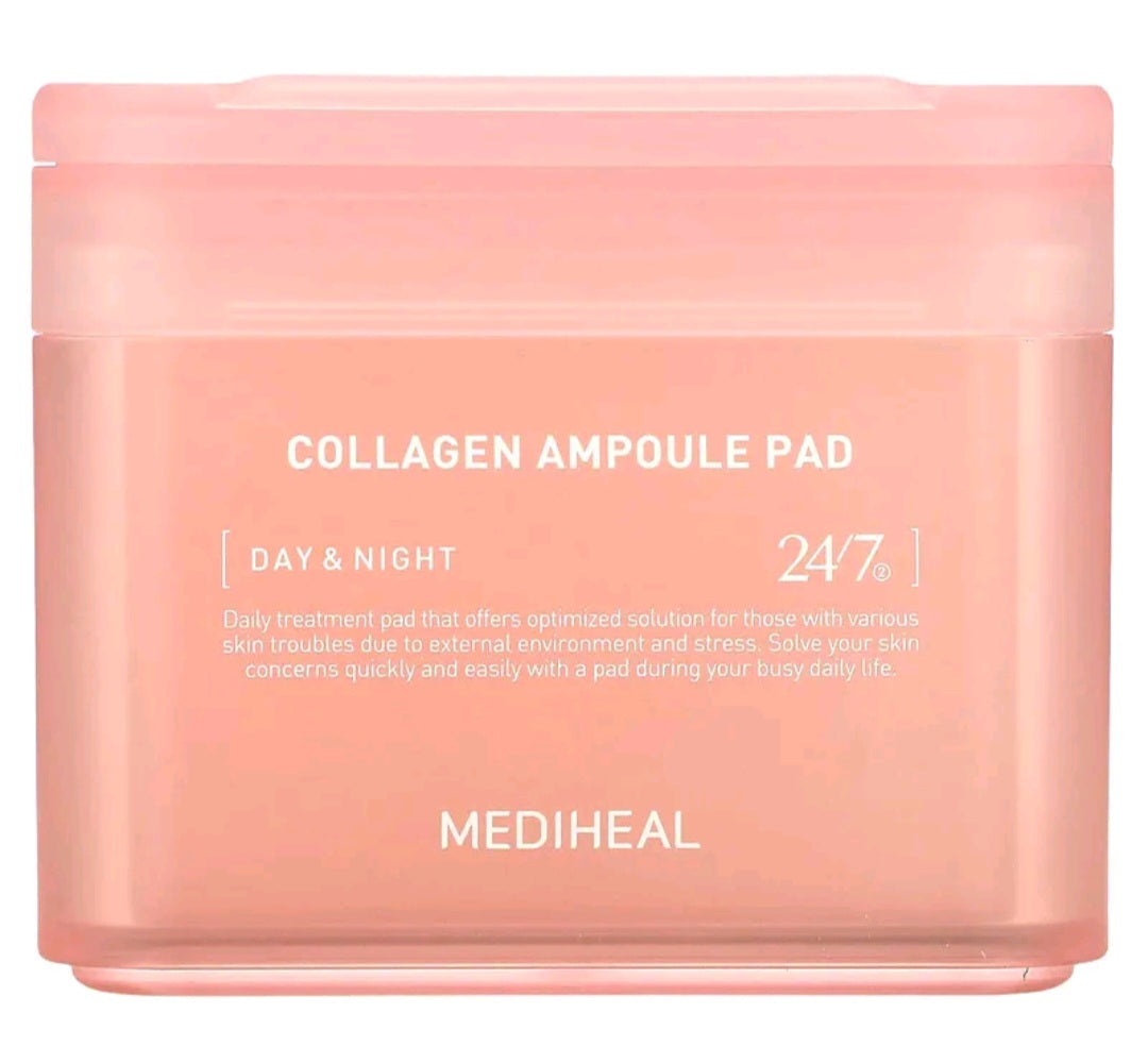 MEDIHEAL Collagen Ampoule Pad, 100 Pads, 5.74 fl oz (170 ml) Back on June 17