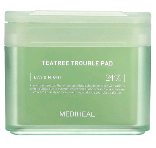 MEDIHEAL Tea Tree Trouble Pad, 100 Pads, 5.74 fl oz (170 ml)