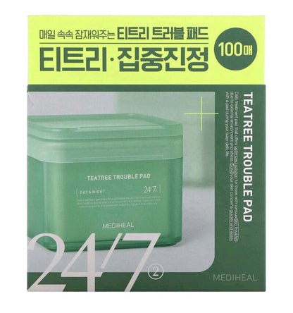 MEDIHEAL Tea Tree Trouble Pad, 100 Pads, 5.74 fl oz (170 ml)