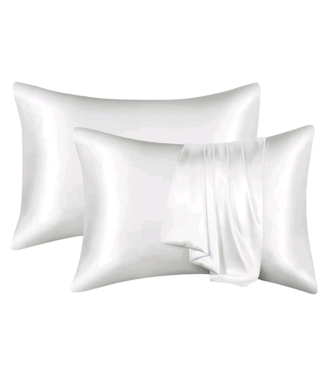 2pc Satin solid color Pillowcase, Bedding supplies