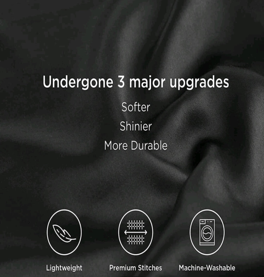 2pcs Satin Solid Color Pillowcase