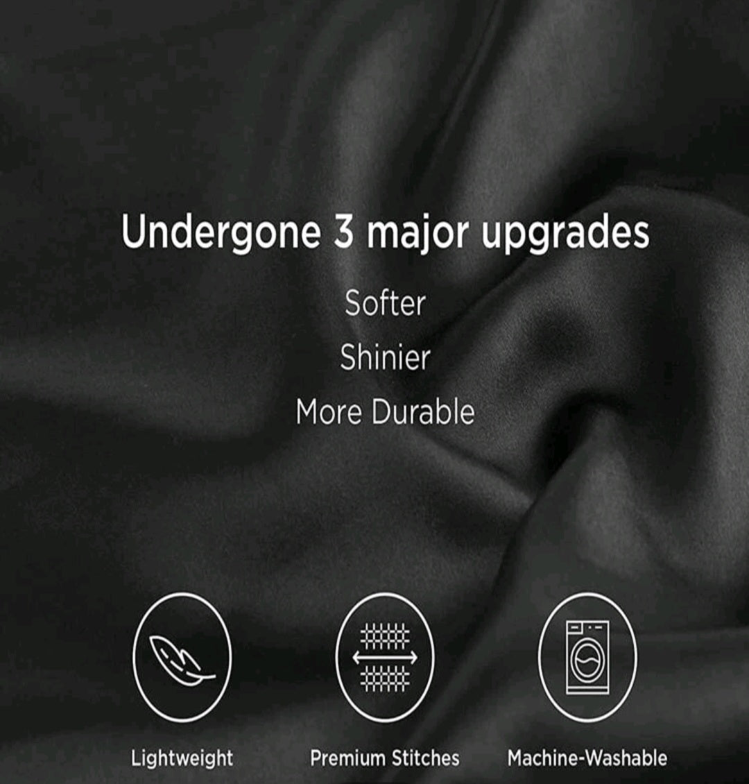 2pcs Satin Solid Color Pillowcase