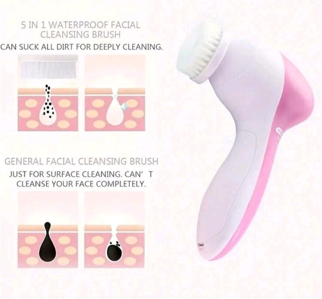 Electric 5 In 1 Facial Cleansing Brush