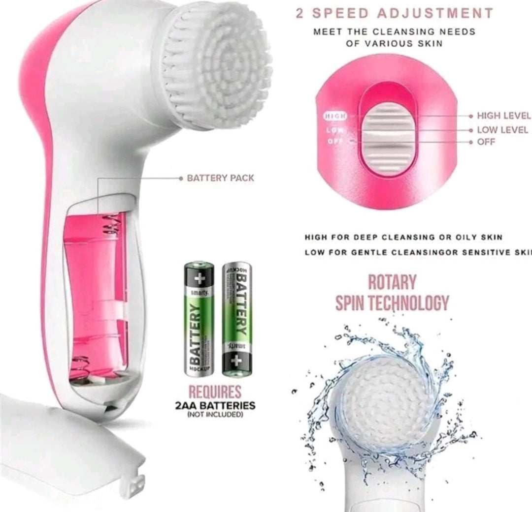 Electric 5 In 1 Facial Cleansing Brush